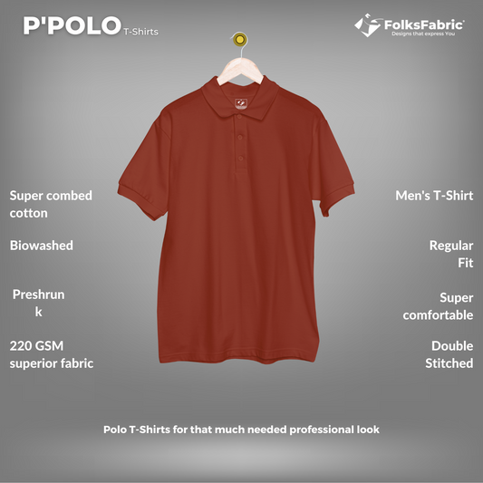 P'POLO Acoustic Red - FolksFabric 