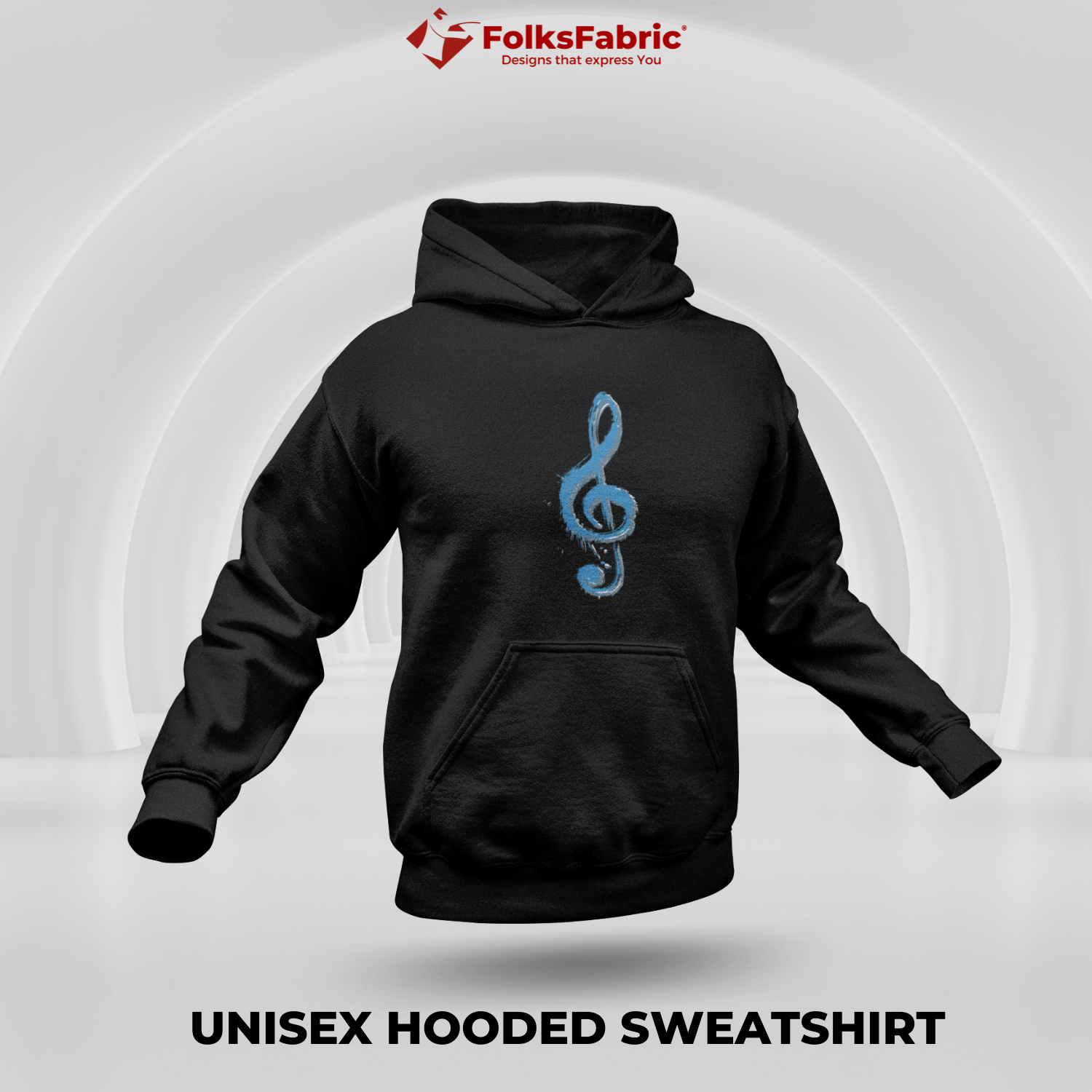 Music Note Hoodie - FolksFabric 