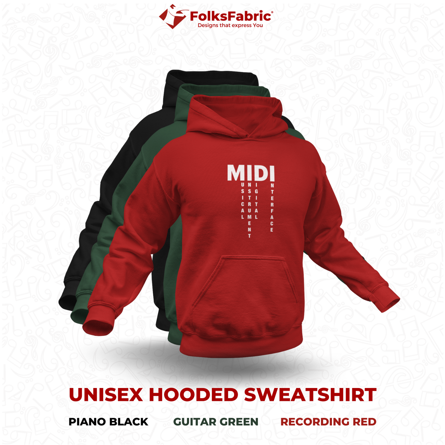 MIDI Hoodie - FolksFabric 