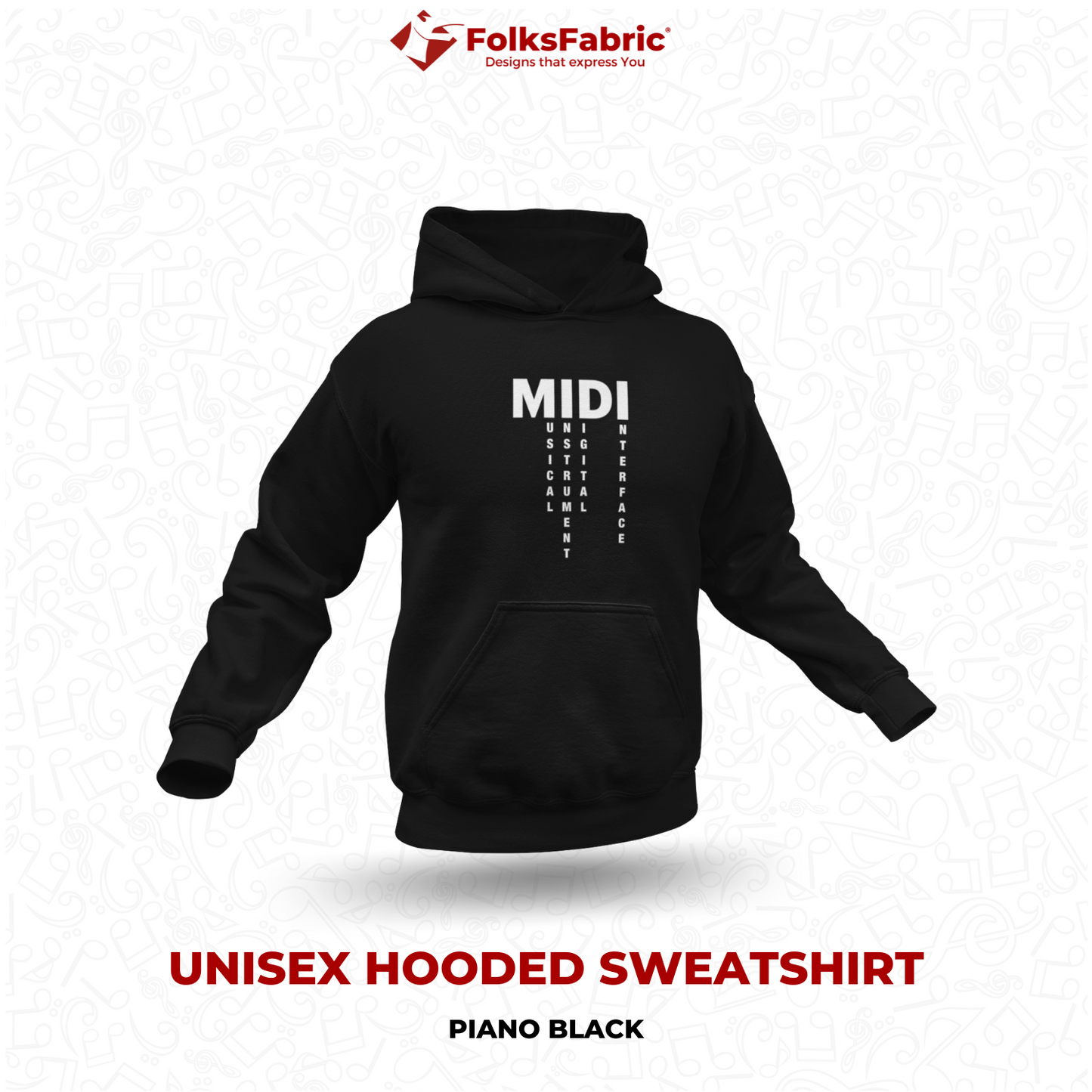 MIDI Hoodie - FolksFabric 