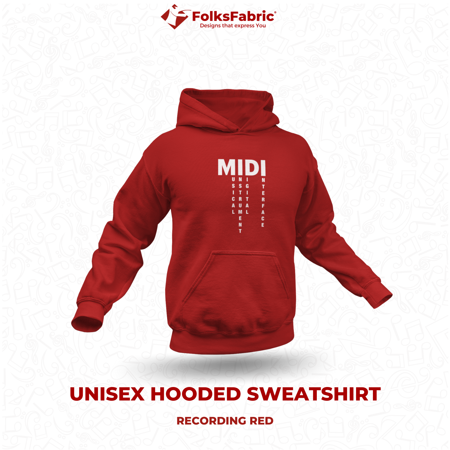 MIDI Hoodie - FolksFabric 