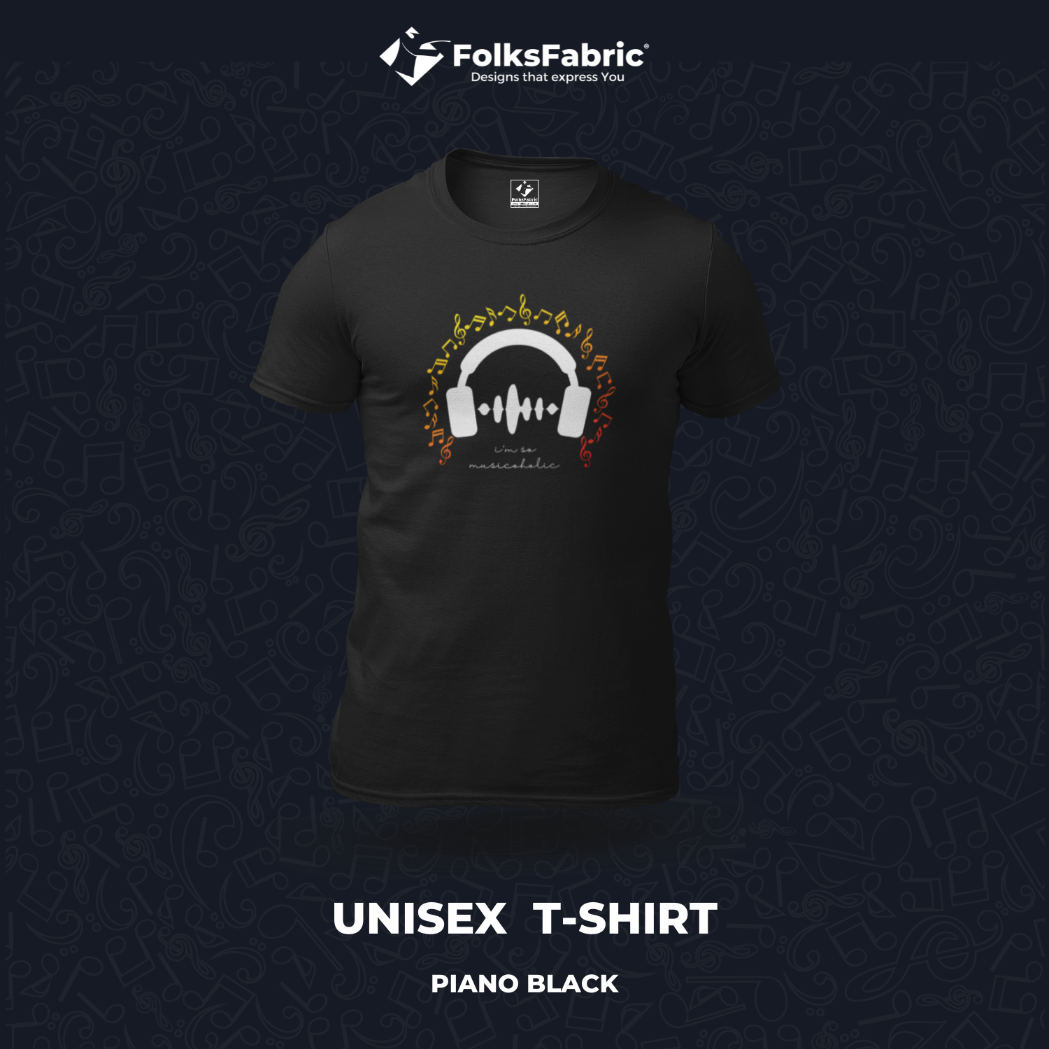 I'm so musicoholic - FolksFabric 