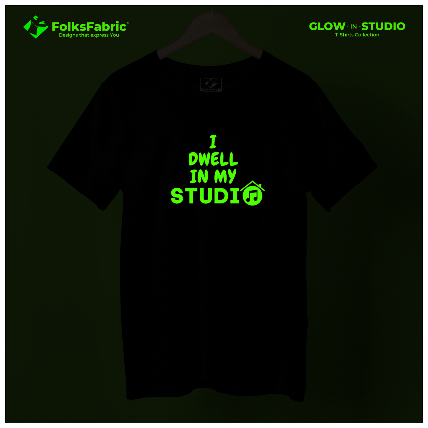 I dwell in my studio - FolksFabric 