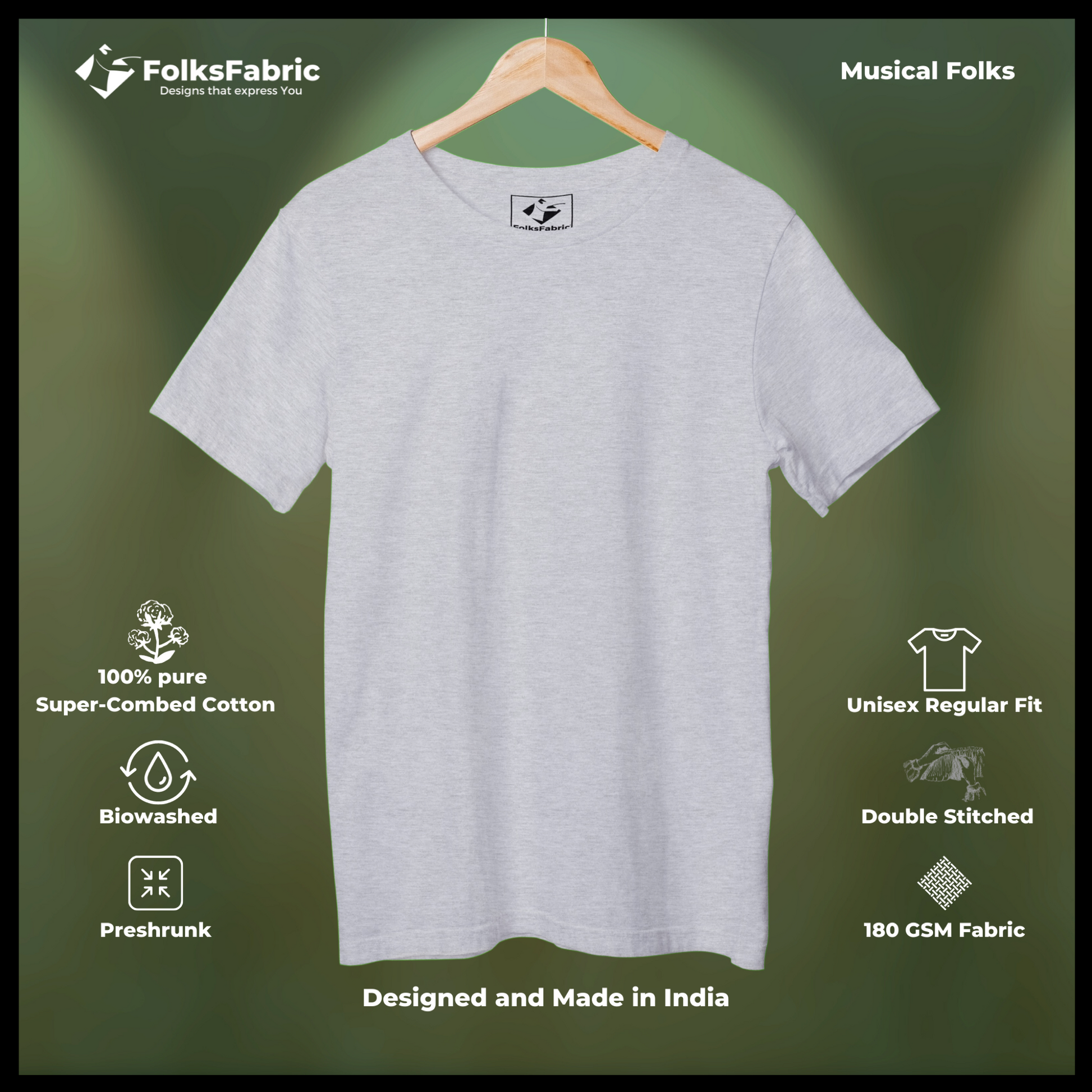 Mastered Melange - Studio T-Shirt - FolksFabric 