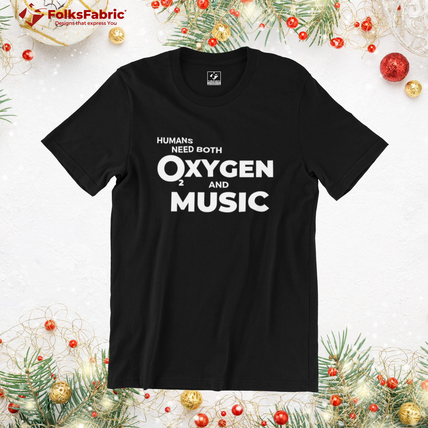 Oxygen and Music Tee - FolksFabric 