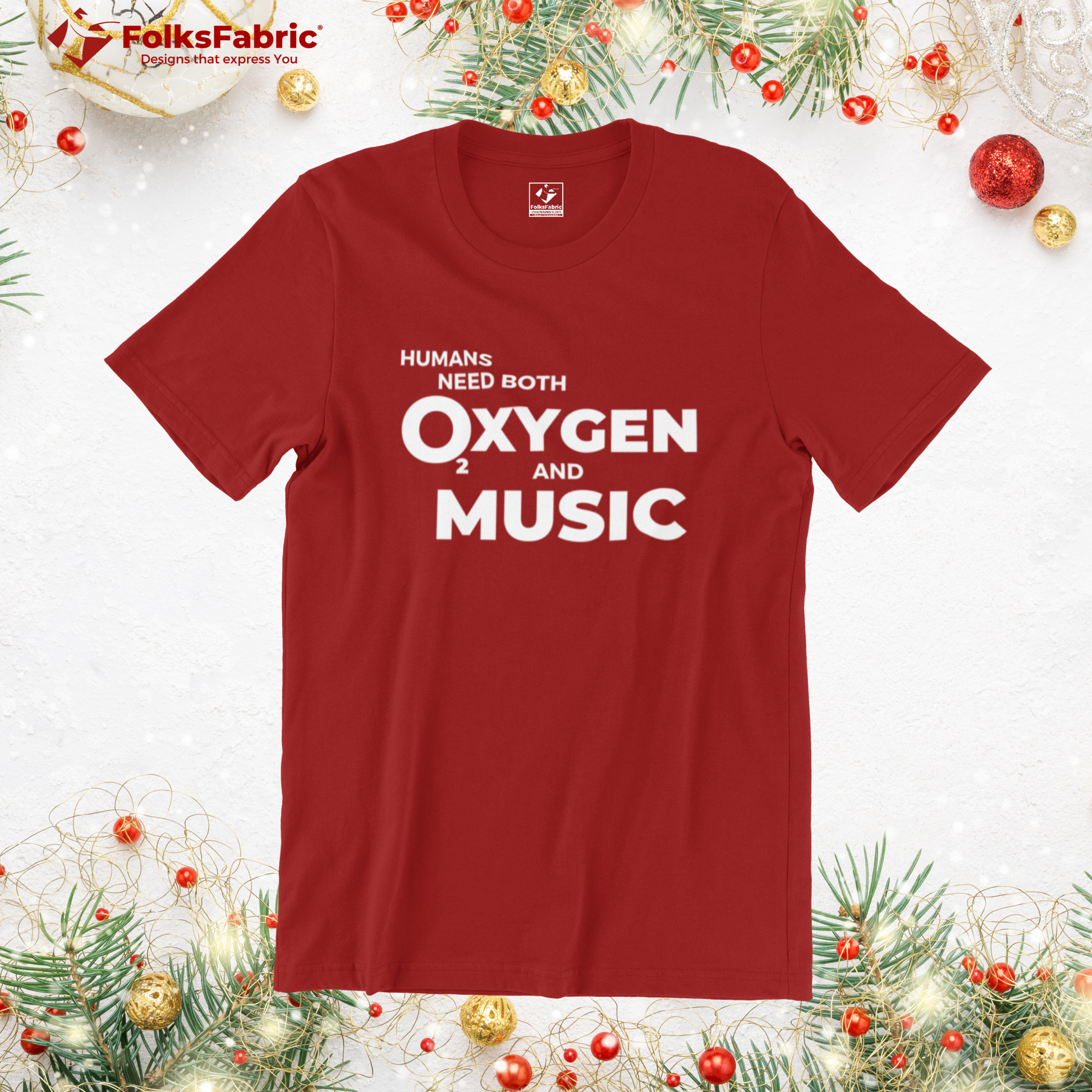 Oxygen and Music Tee - FolksFabric 