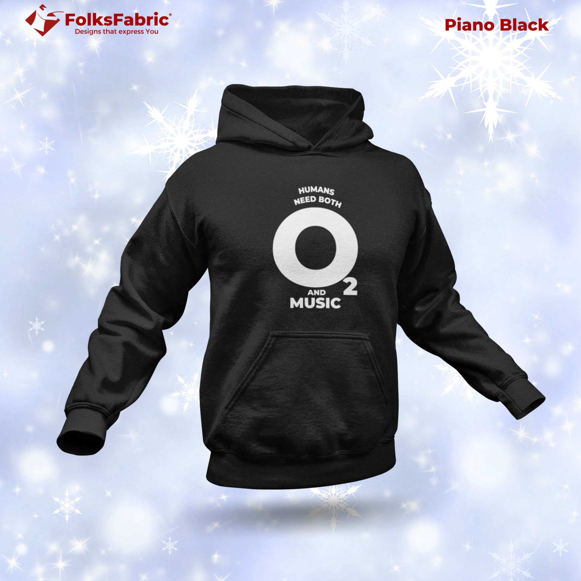 Oxygen and Music Hoody - FolksFabric 