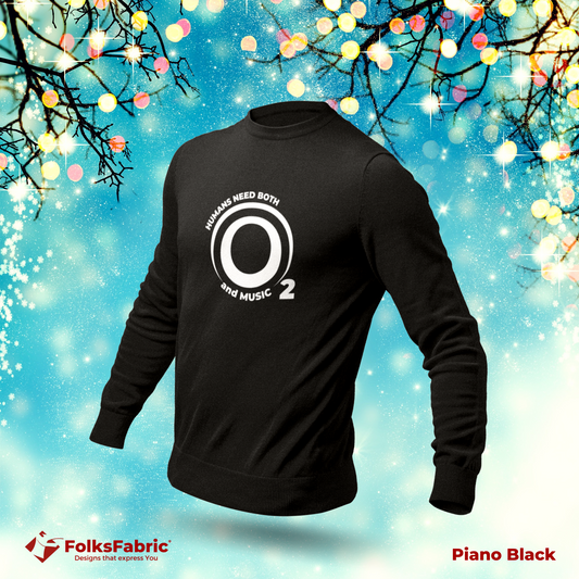 Oxygen and Music SweatShirt - FolksFabric 