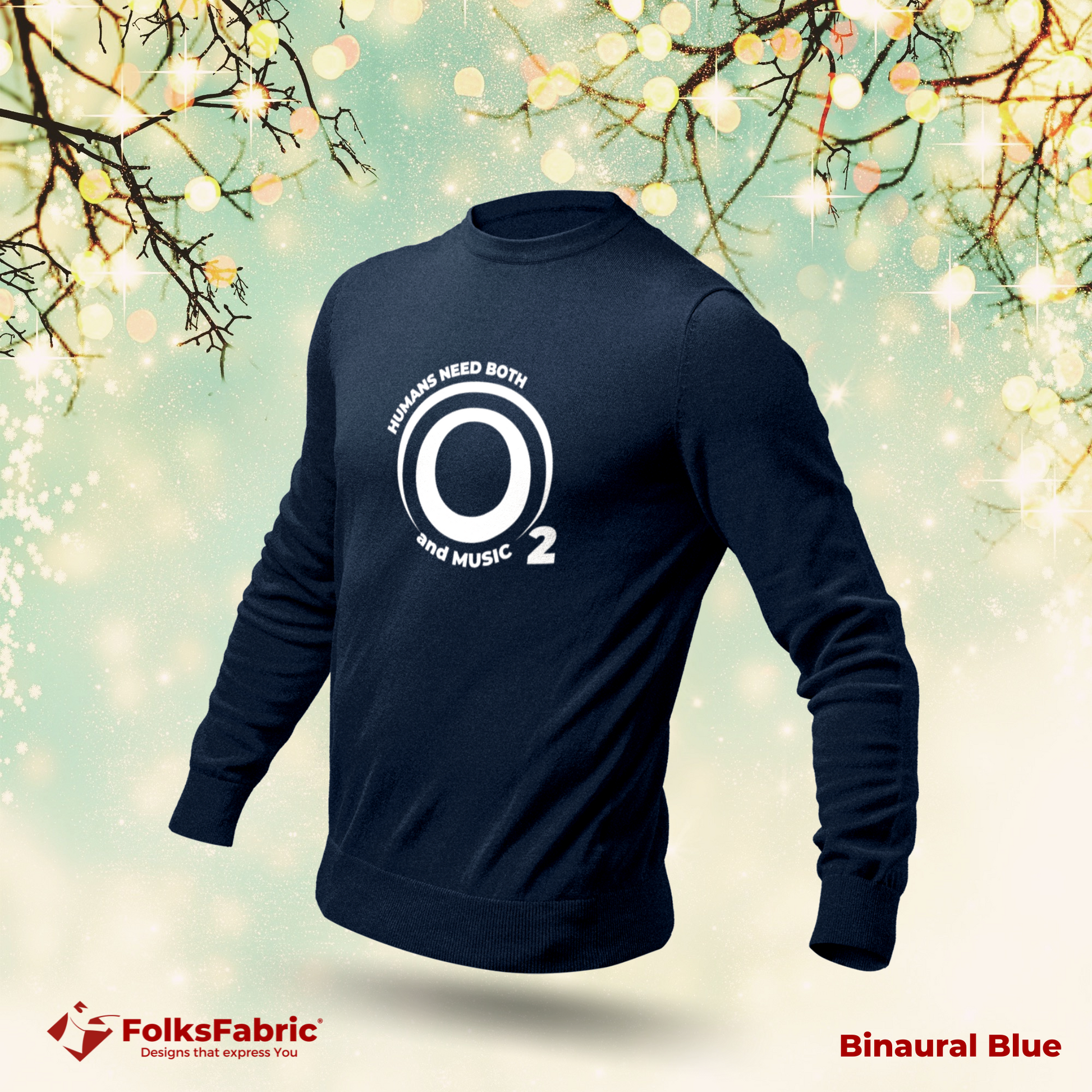 Oxygen and Music SweatShirt - FolksFabric 